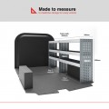 Mercedes Sprinter 2018 on L2H1 FWD/RWD - Rhino MR4 2 Bay Internal Van Racking